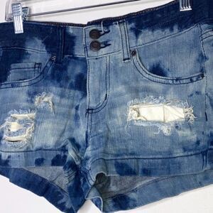 Mossimo Denim Shorts Juniors Size 7 Distressed #
